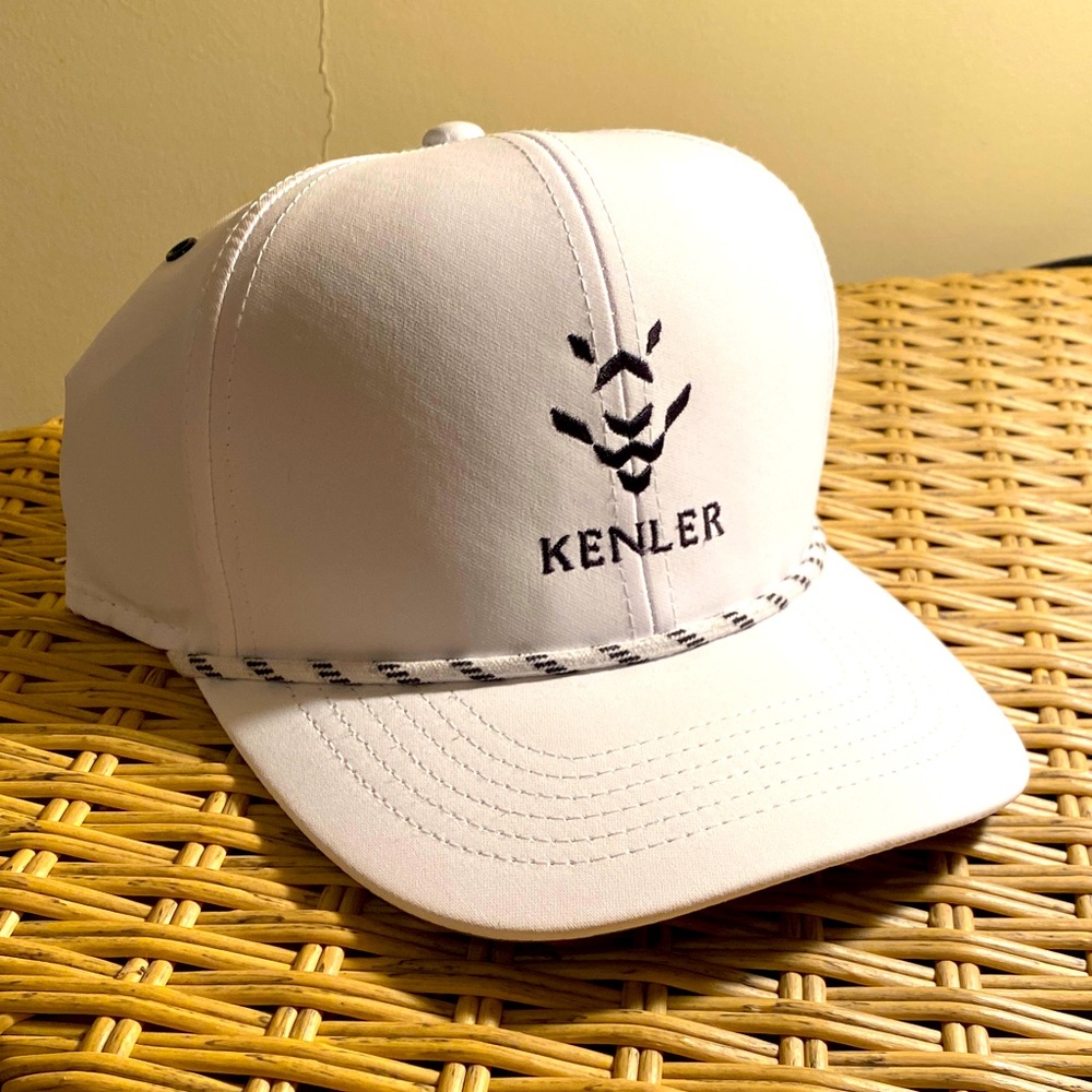 Kenler Summit Rope Cap - Golf Hat - Performance Hat - White Rope Hat